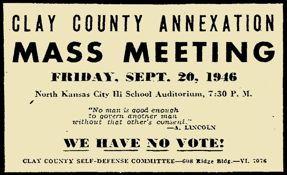 Clay County Self-Defense Committee meeting ad.