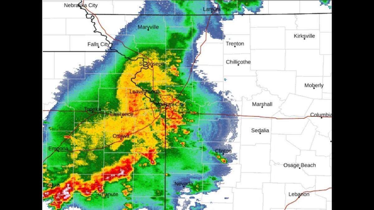 The National Weather Service announced hazardous weather for the Kansas City area, including thunderstorms able to cause the ponding of water on roads Friday morning.