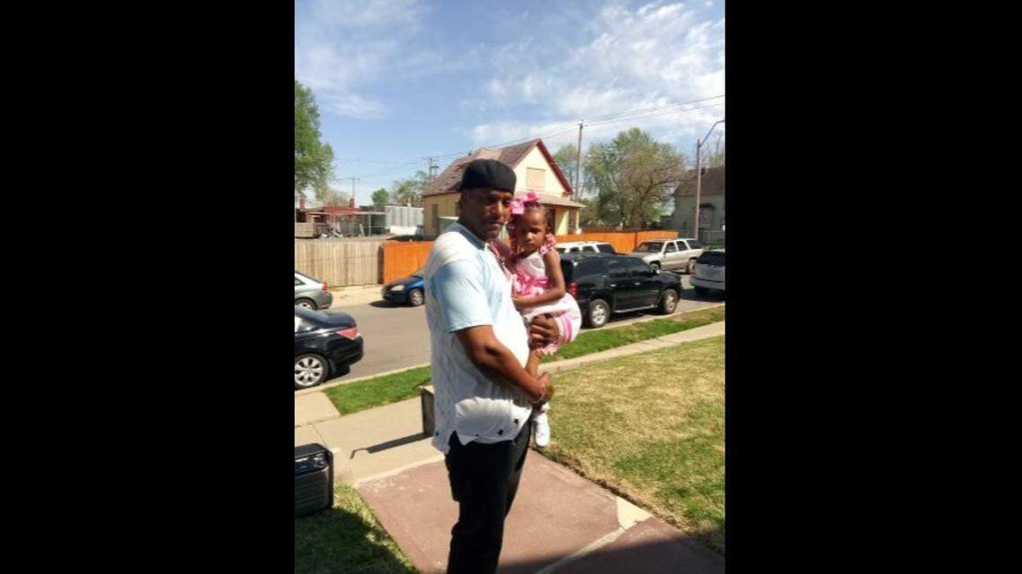 Joseph Burns holds one of his grandchildren. The 51-year-old was fatally shot early Wednesday in the 2900 block of Prospect Avenue. His daughter said he was sweet and a committed father and grandfather.