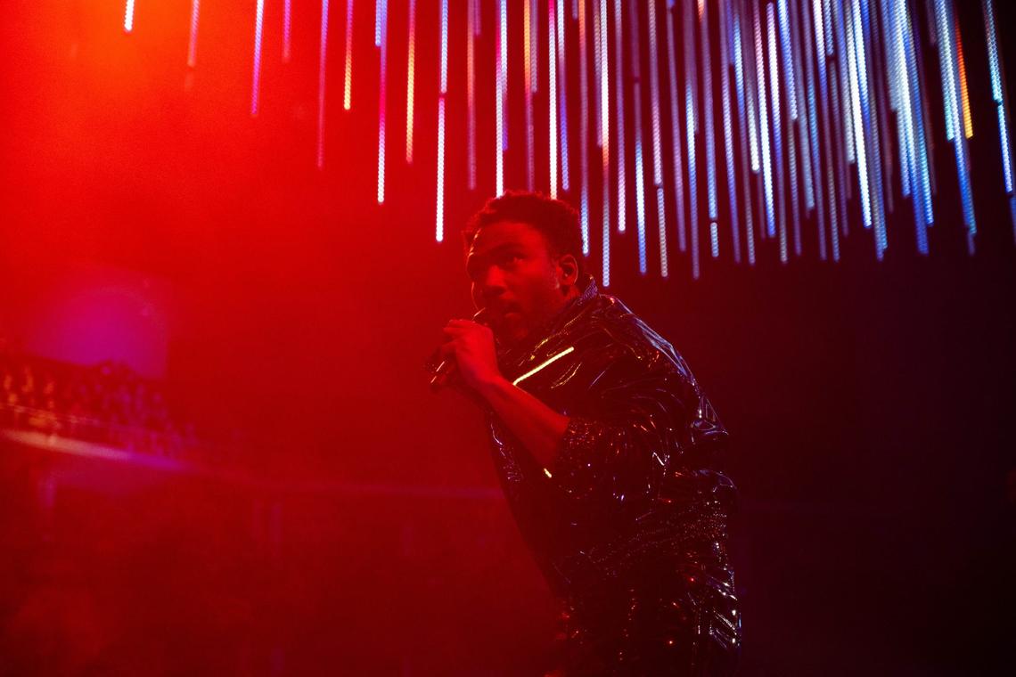 Childish Gambino performs at the T-Mobile Center in Kansas City, August 12, 2024. This was his first performance in Kansas City in nearly 10 years and his last tour under the moniker “Childish Gambino.” Gambino will go by his birth name, Donald Glover.