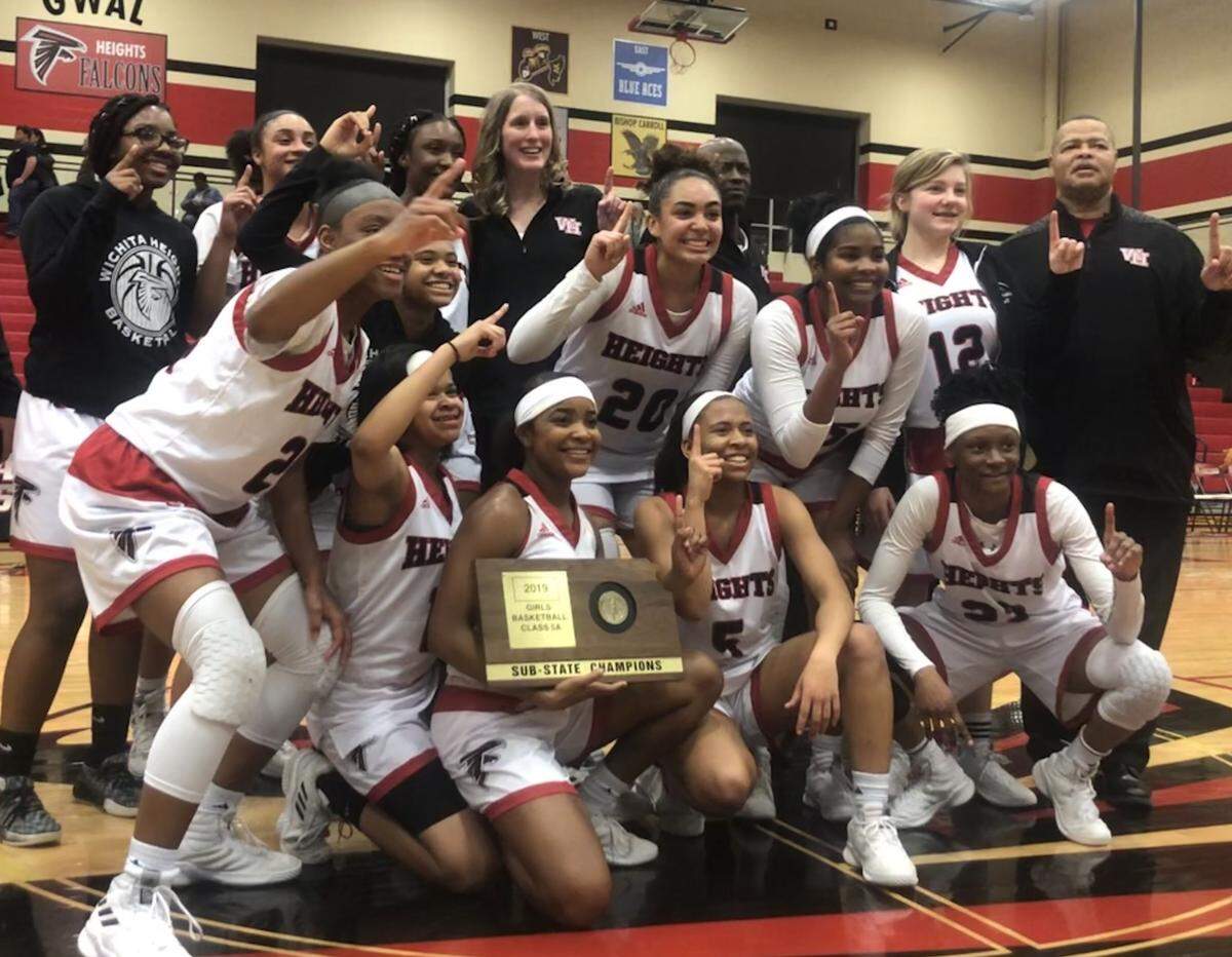 The Wichita Heights girls came away with a sub-state championship with a one-point victory over Maize on Friday night at Heights.