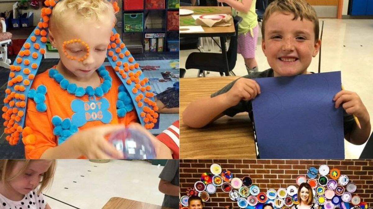 Dots were everywhere in mid-September at Greenwood Elementary School.