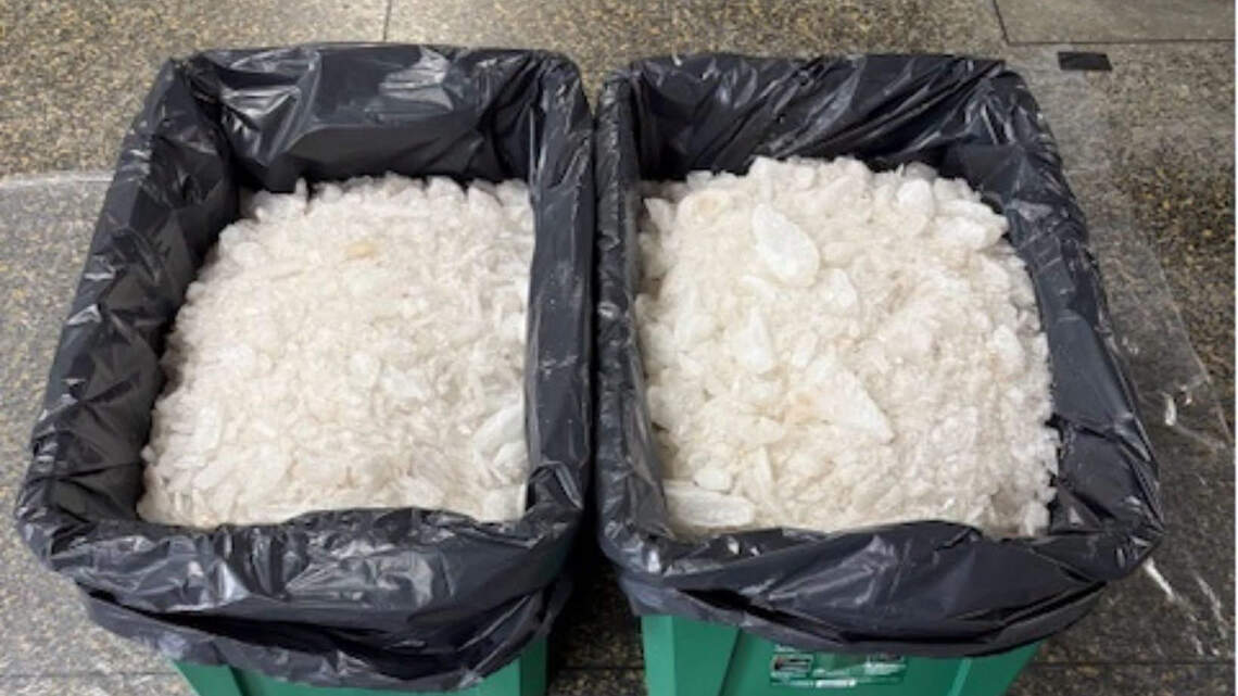 Historic meth seizure in KCK nets 143 pounds of drugs, cash and two arrests