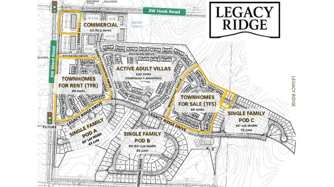 Lee’s Summit City Council members gave a green light to plans for Legacy Ridge, a large housing development on a roughly 130-acre site near Lee’s Summit West High School, Tuesday night.