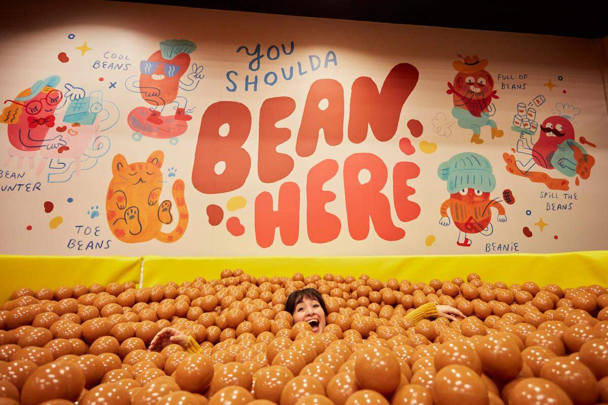 The new Museum of BBQ features a Bean Pit room with 8,000 balls.