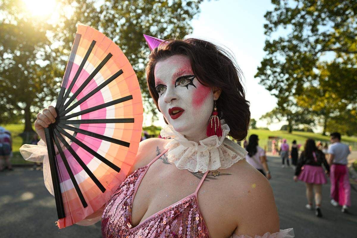 Emily Coffin was dressed for the occasion before the Chappell Roan Concert on Friday, Oct. 3, 2025, at the National WWI Museum and Memorial.