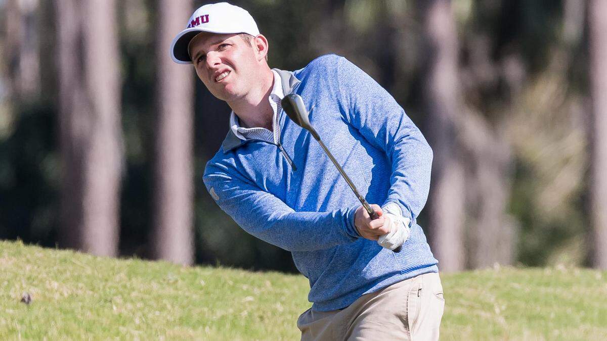 Alex Higgs, who will caddie this week for older brother Harry in the latter’s first Masters, played golf in college at SMU after graduating from Blue Valley North.