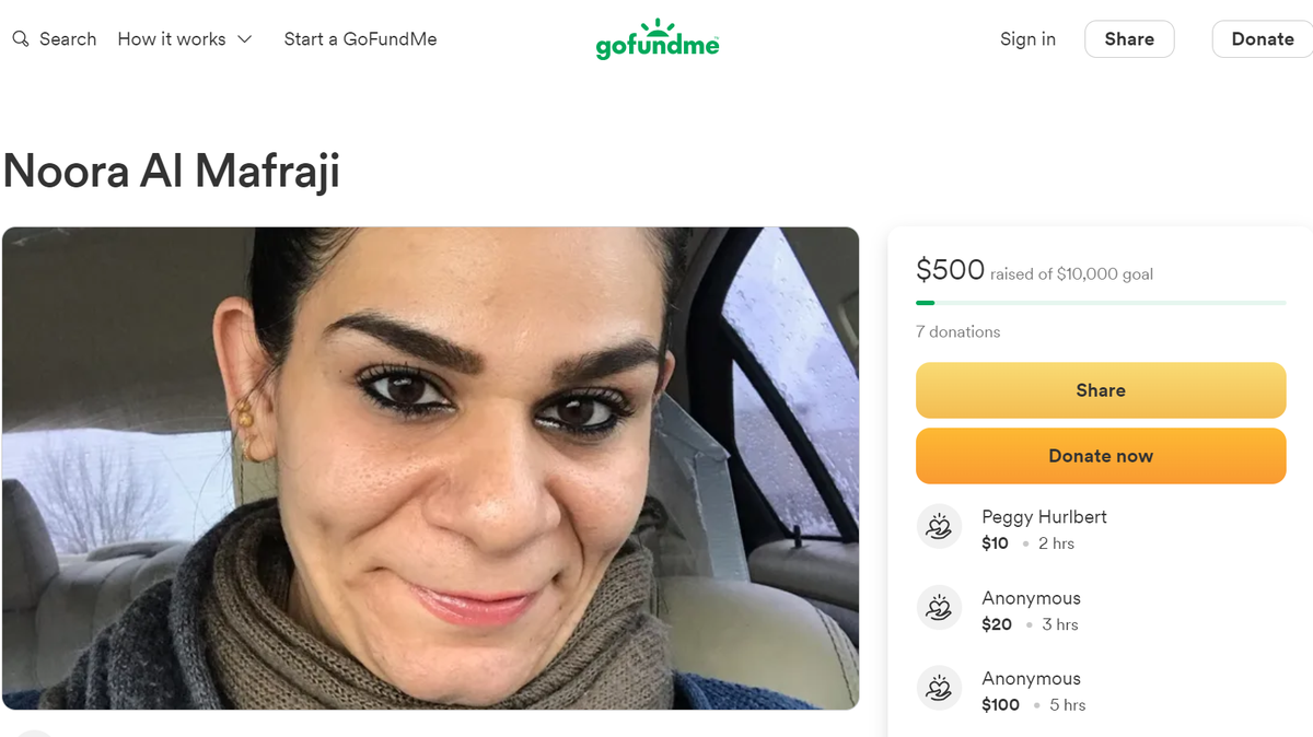 A GoFundMe has been created for Noora Al Mafraji, a woman who was killed in a suspected wrong-way DUI crash near Grandview on Christmas Eve.