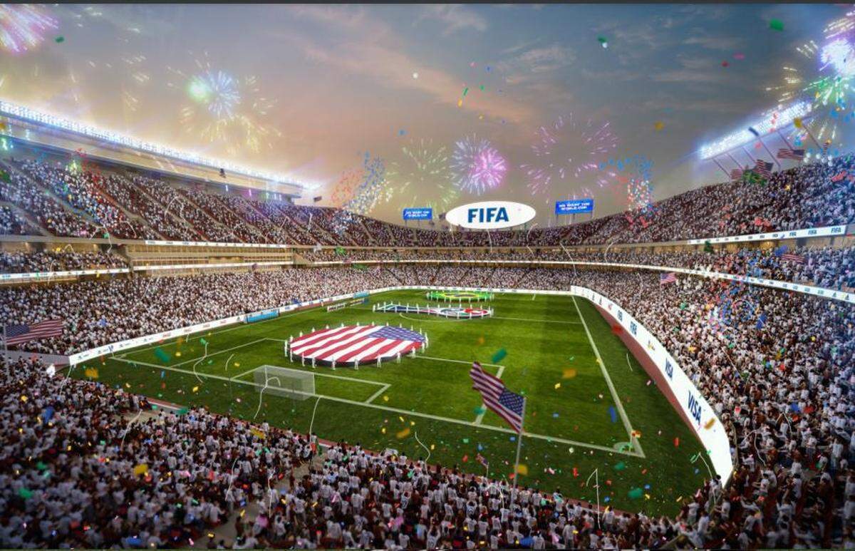 How Arrowhead Stadium could look for the 2026 World Cup.