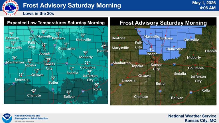 Frost may nip early spring plantings north of Missouri River. Will KC dodge it?