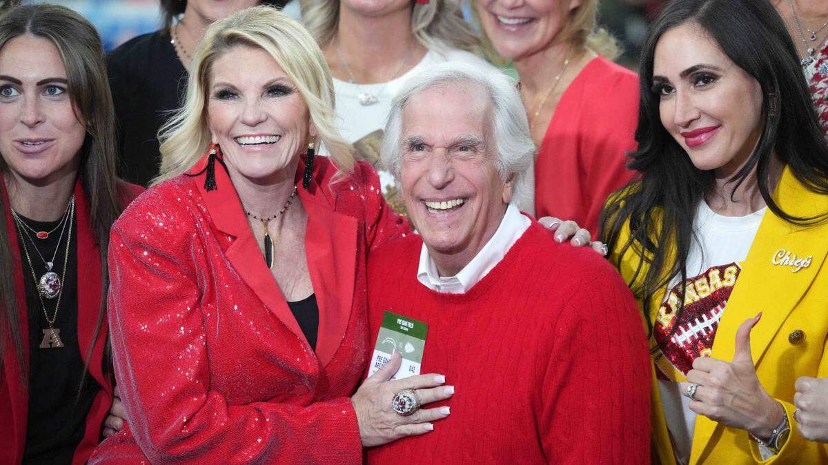 Nov 20, 2022; Inglewood, California, USA; Television actor Henry Winkler poses during the game between the Los Angeles Chargers and the Kansas City Chiefs at SoFi Stadium.