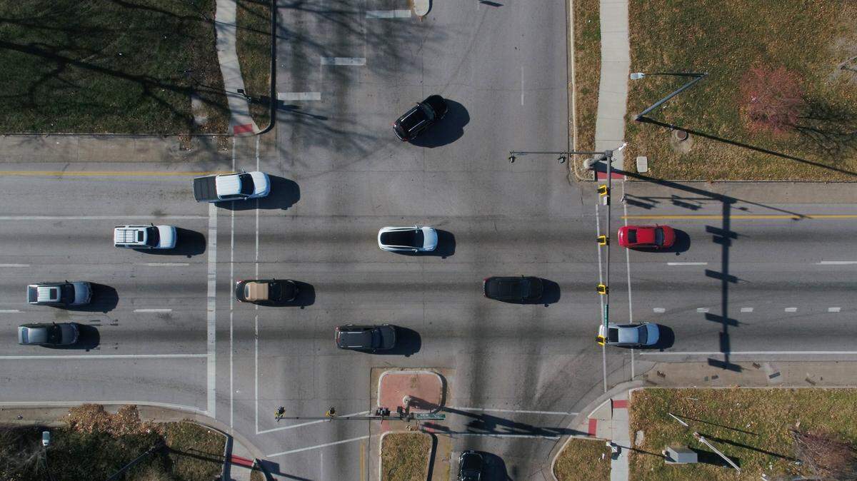 In general, right of way is determined at four-way stops depending on who got there first. But that doesn’t always work.