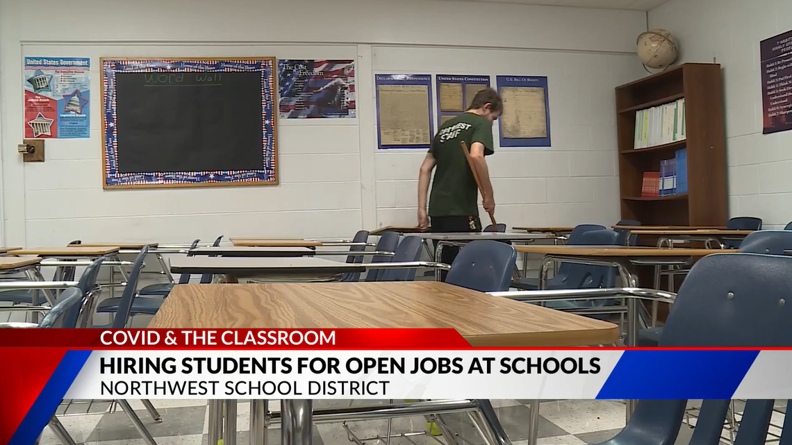 Northwest School District in Jefferson County hosted a job fair to hire students for jobs in food service, child care, custodial services and maintenance. 
