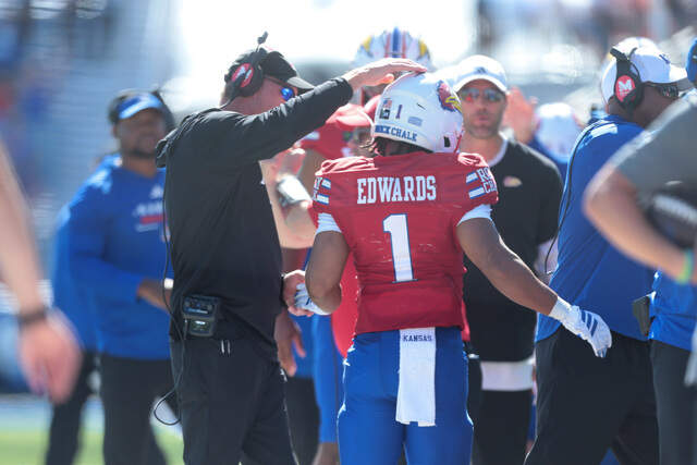 How Dylan Edwards overcame illness in Kansas football win | Kansas City ...