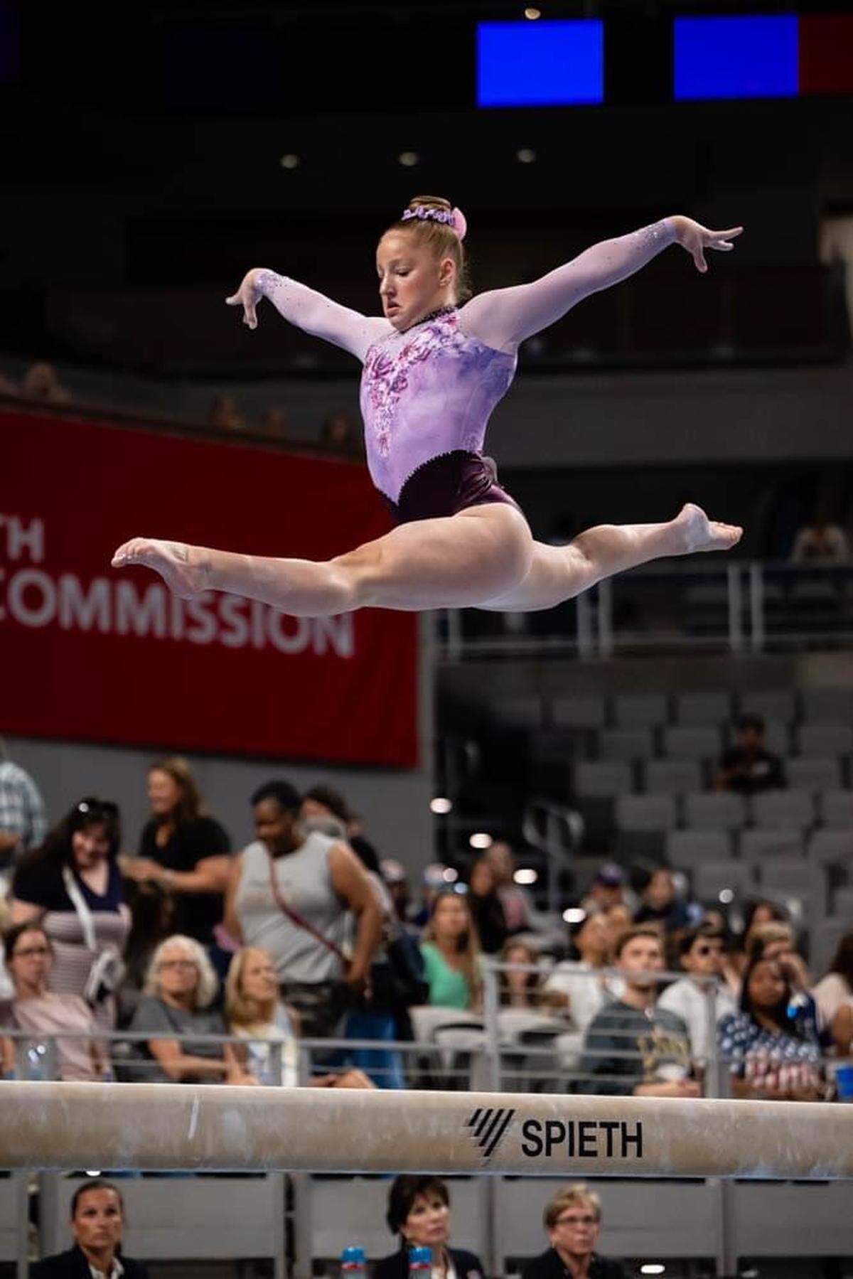 Over the years, Lowe has developed a love for competition. Despite her nerves, Lowe loves to compete in front of big crowds because of the energy they show every individual gymnast.