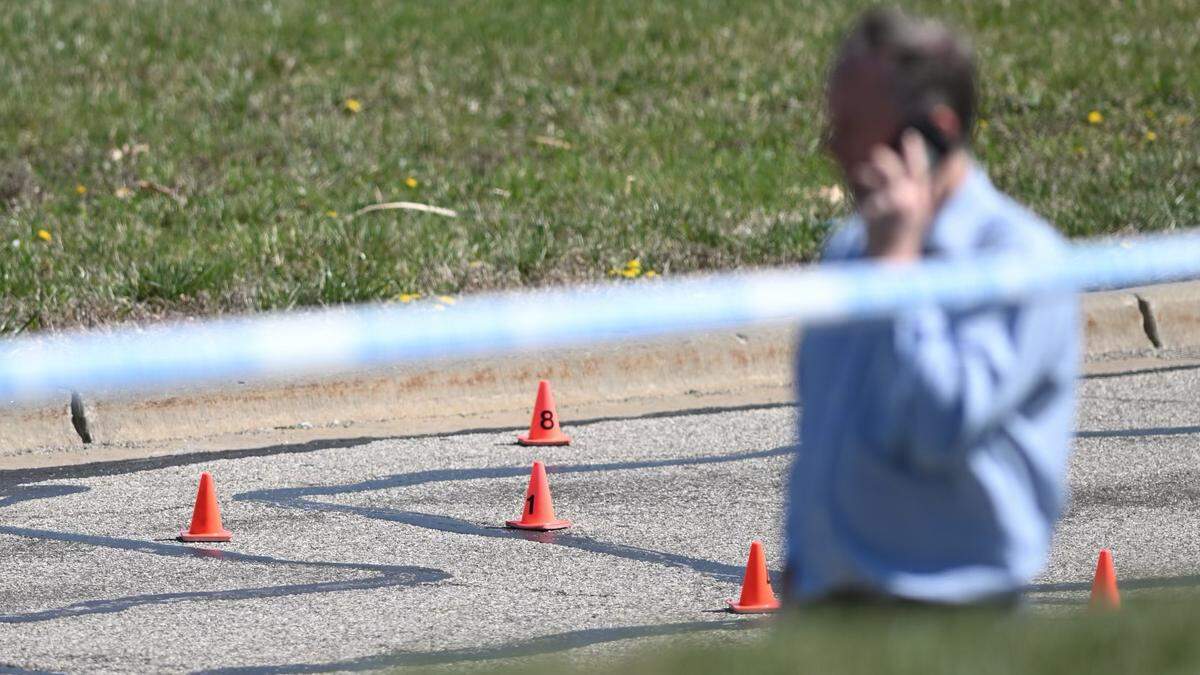 Kansas City police were on the scene of an officer involved shooting near North Ambassador Drive and NW Polo Drive Tuesday in the Tiffany Springs area. Cones marked shell casings on the street at the scene of the shooting.