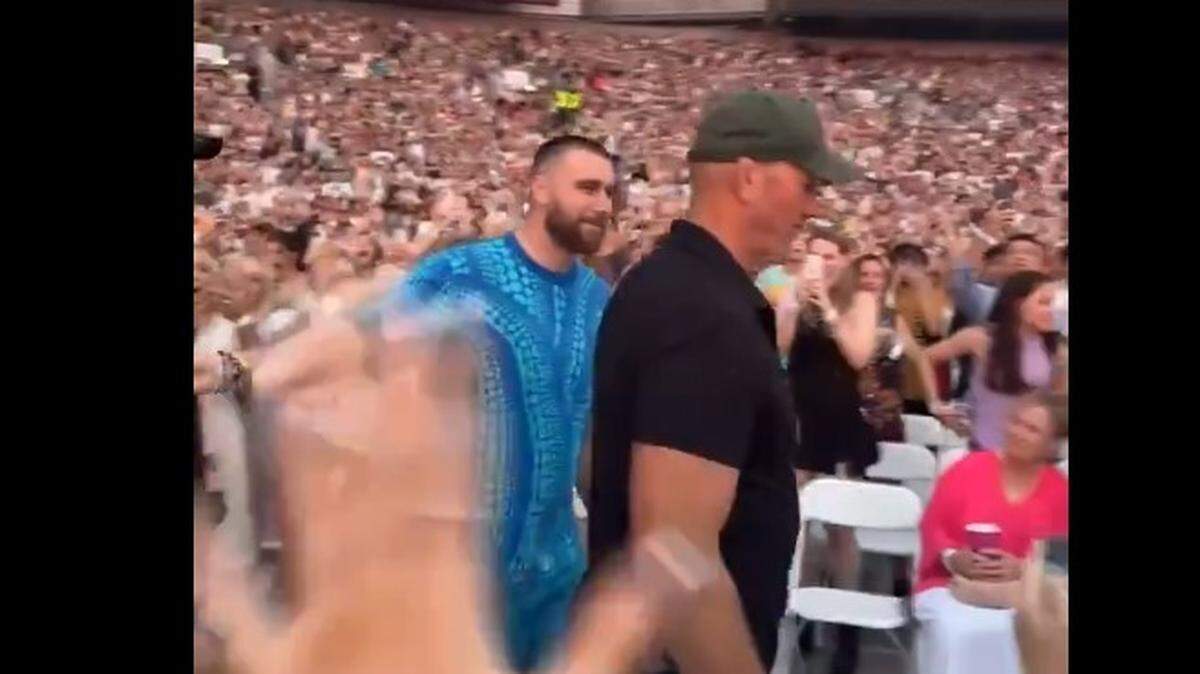 Screaming fans greeted Chiefs tight end Travis Kelce at Taylor Swift’s show Friday in Sydney, Australia.