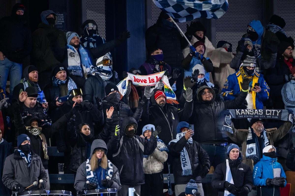 Fans of Sporting KC showed up, even in frighteningly cold temps, to the Concacaf Champions Cup match of Sporting KC vs. Inter Miami CF on Wednesday, Feb. 19, 2025, at Sporting Park. The temperatures were in the single digits for the game that Sporting KC lost to Miami 0-1.