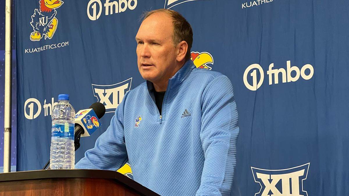 Lance Leipold spoke to media members on Tuesday in advance of KU’s game at Baylor.