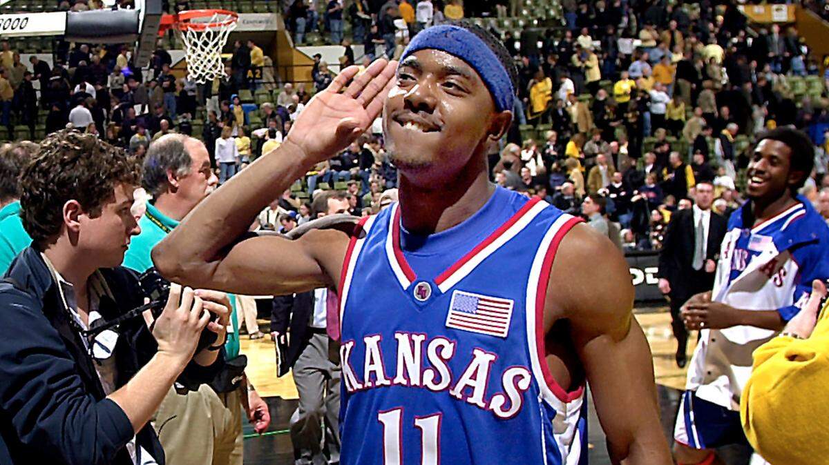 As he ran off the floor, KU’s Aaron Miles poked fun at the MU partisans who fell silent after the Jayhawks won again on the Tigers’ home floor ... and clinched a Big 12 Conference title.