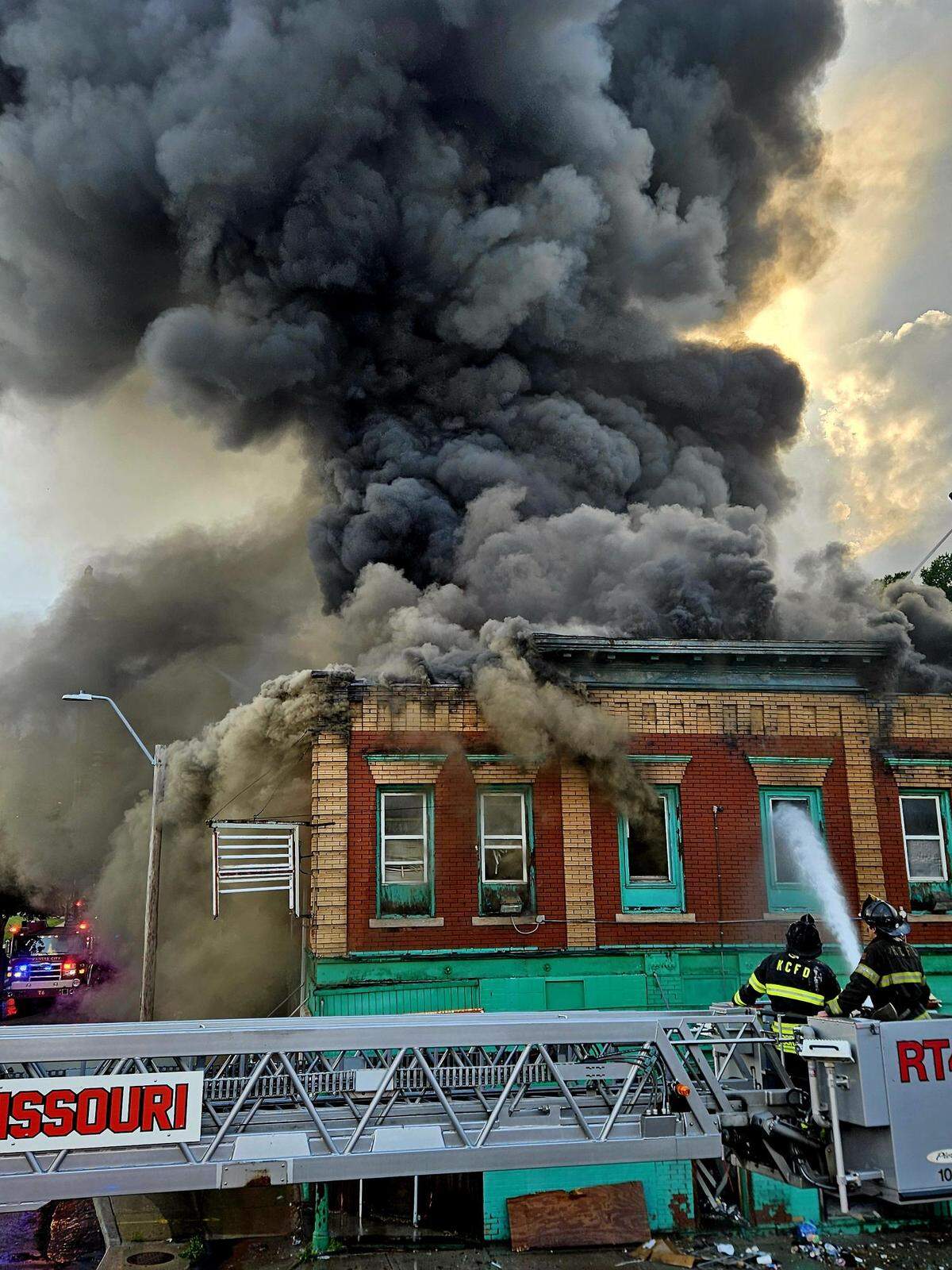 The Green Duck Tavern, a Kansas City landmark on Prospect, was left heavily damaged after a Sunday evening fire. Investigators are working to determine the cause.