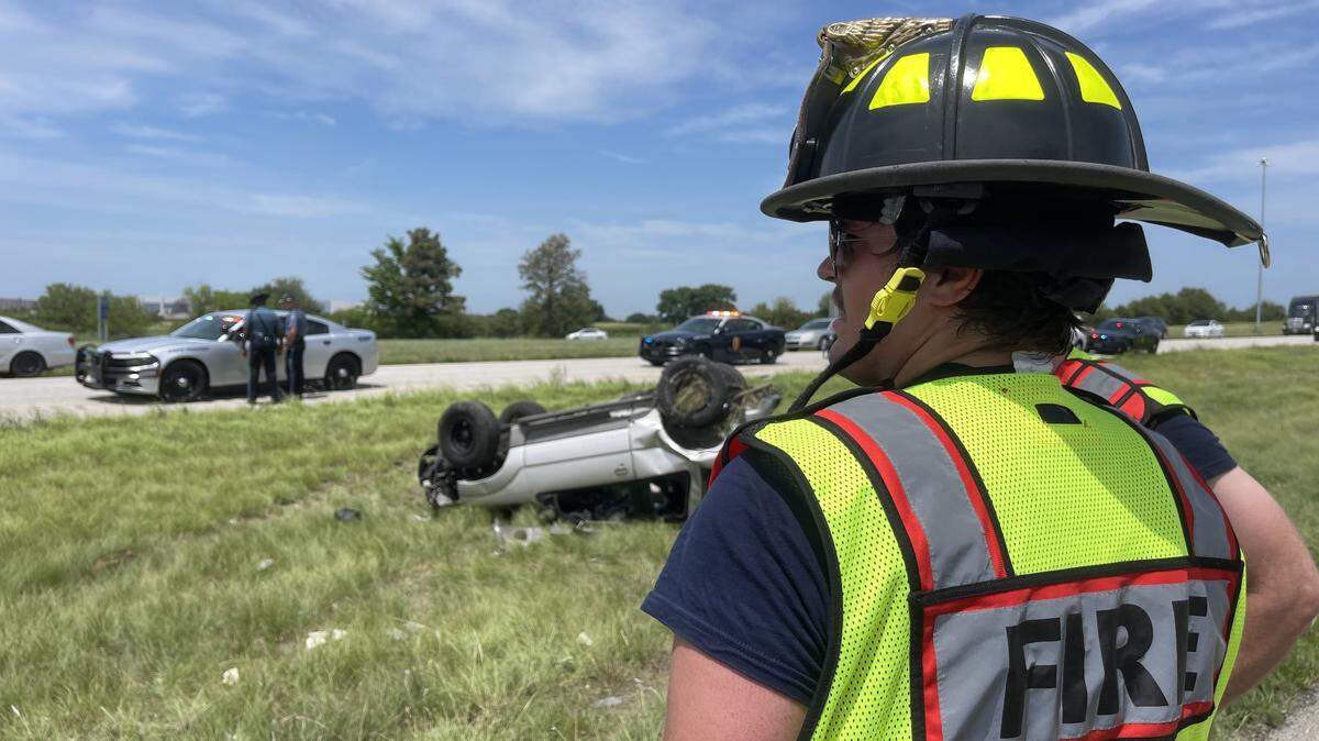 Four people were transported to an area hospital Thursday following a crash on northbound I-35 near 175th Street that involved a semi-truck and an SUV.