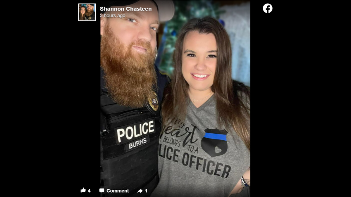 A Missouri police officer was killed and another wounded in a shooting at a Motel 6, officials said. The officer, Lane Burns, leaves behind a fiance and a daughter.