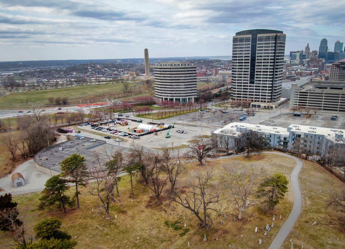 A parking lot and roads now occupy what was once the northwest section of Union Cemetery, where evidence suggests the bones of the dead were unearthed during construction.