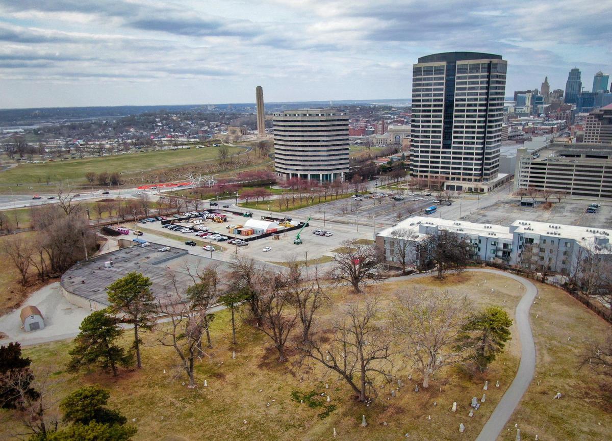 A parking lot and roads now occupy what was once the northwest section of Union Cemetery, where evidence suggests the bones of the dead were unearthed during construction.