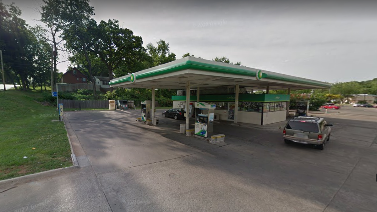 Police found skeletal remains near a gas station in east Kansas City
