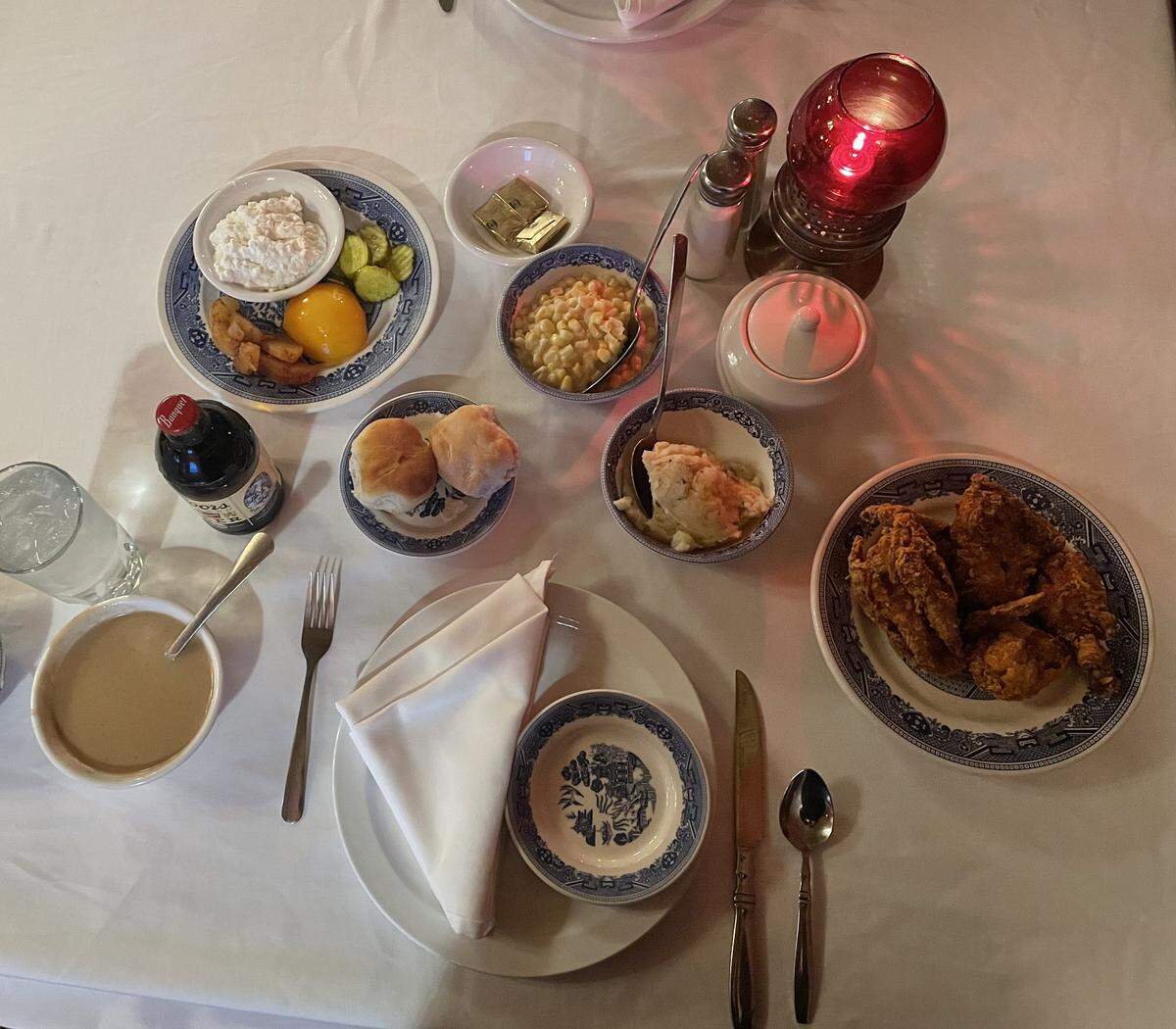 The spread at Legacy Kansas, formerly known as the Brookville Hotel. The Abilene restaurant announced its closure Wednesday.