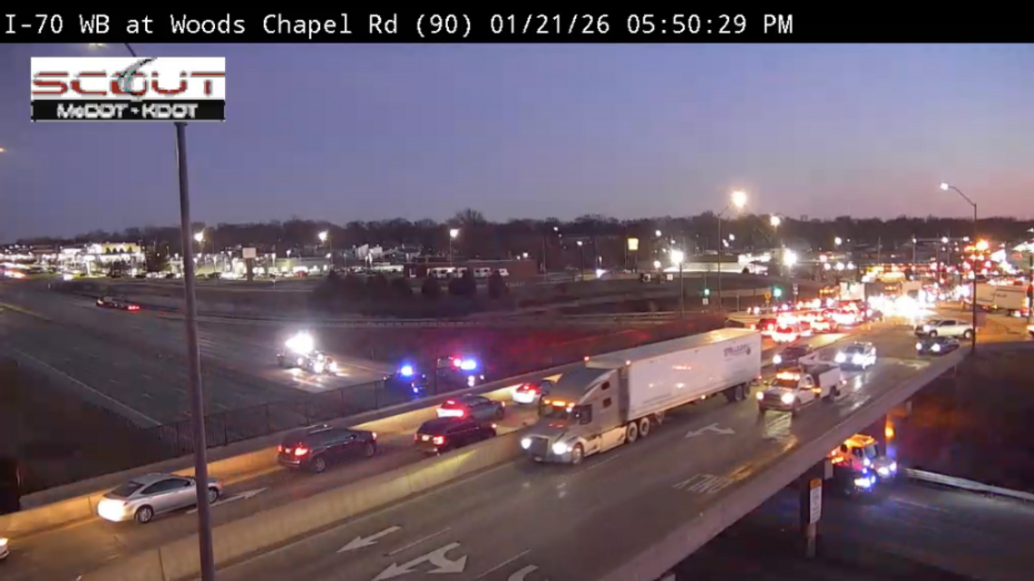 Eastbound Interstate 70 closed in Blue Springs following fatal crash