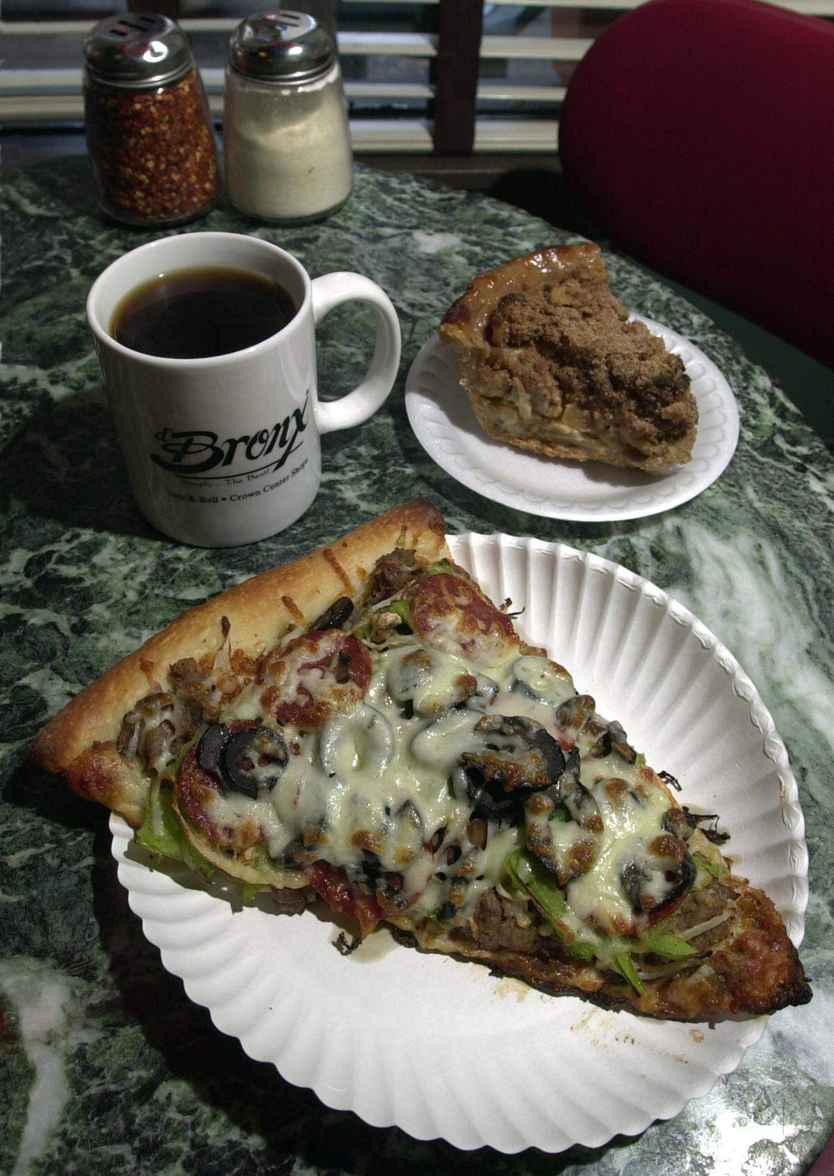 D’Bronx offered pizza and apple pie.