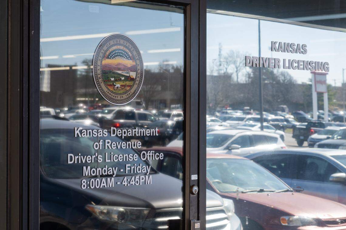 The Kansas Drivers License Department in Mission, Kansas, on Thursday, February 26, 2026.