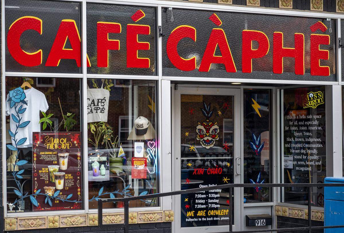 Cafe Cà Phê at 916 E 5th St., is pictured on Friday, May 8, 2026, in Kansas City.