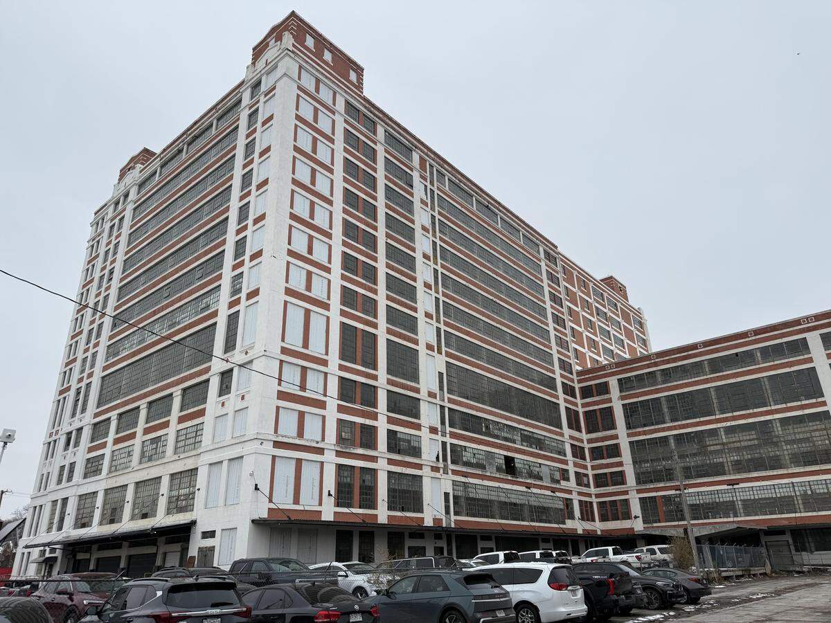 The main building on the former Hardesty Federal Complex in the Historic Northeast, which is due to become affordable apartments.