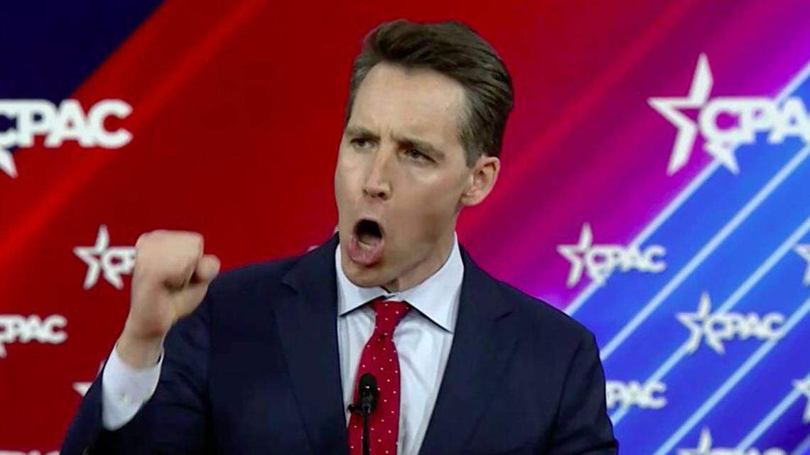 At CPAC Thursday, Josh Hawley said Joe Biden “doesn’t believe in America,” while Donald Trump shares Russian propaganda and praises a brutal dictator’s “genius.”