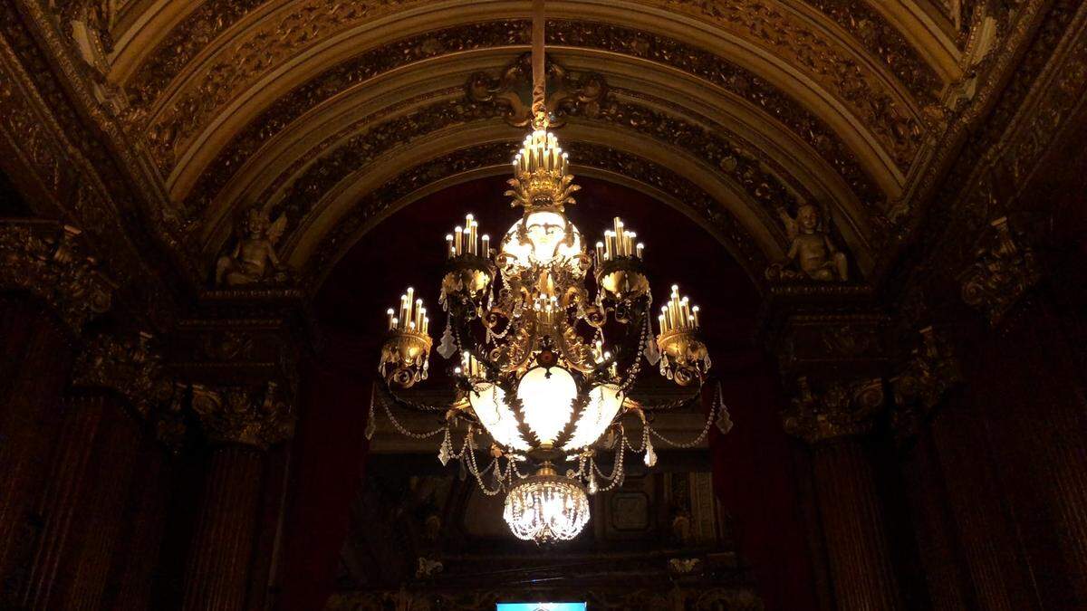 Chandeliers and other ornate decor still adorn The Midland.