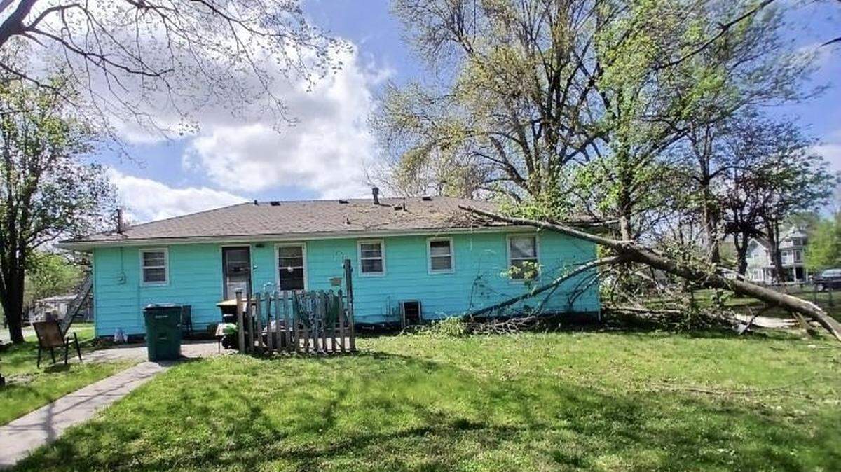 A tree fell on Susan Pilgrim’s house in Spring during Monday’s storms that caused water to pour into her bathroom. She’s set to have the city come pick up the debris this weekend.