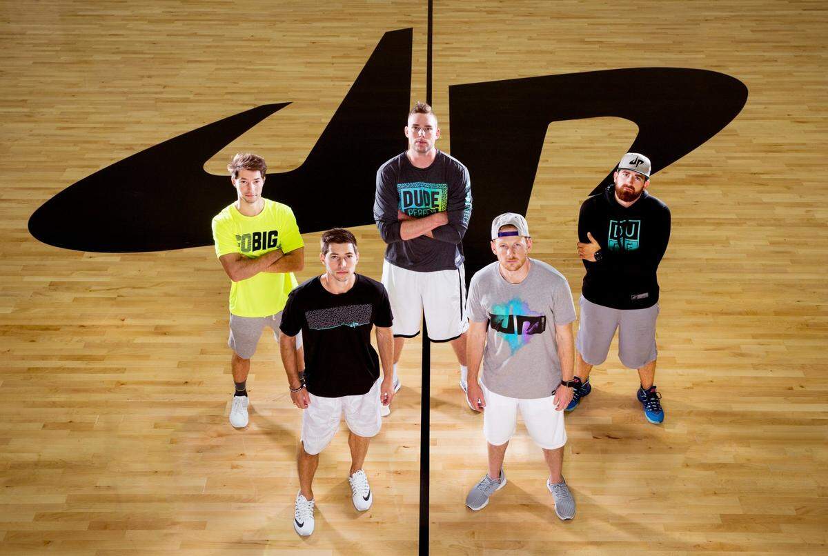 Dude Perfect, a sports and comedy group from Texas, will present a Halloween show Oct. 31 at the T-Mobile Center.