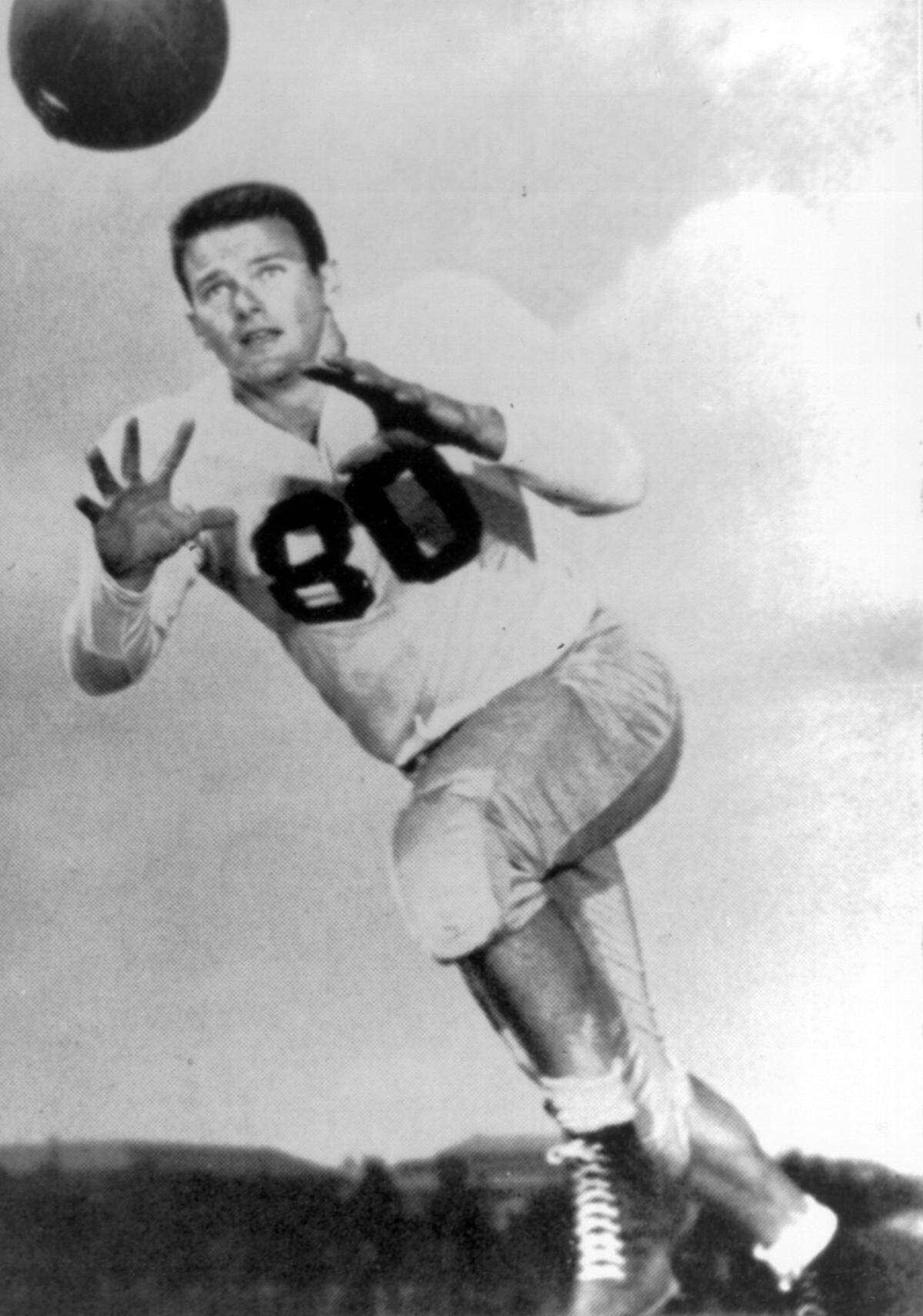 Despite limited playing time, Lamar Hunt’s No. 80 jersey was retired at SMU in honor of his contributions as both a player and a generous donor to the university.