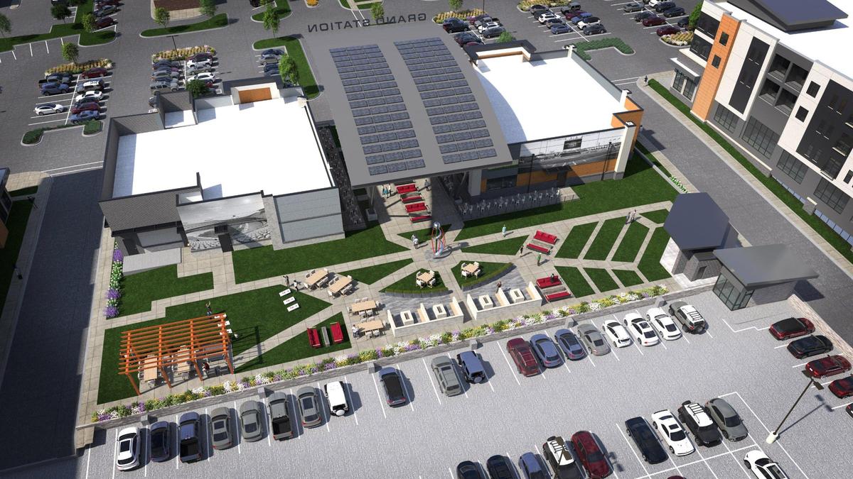 Merriam Grand Station broke ground this summer. Its two apartment buildings are expected to open in 2025.