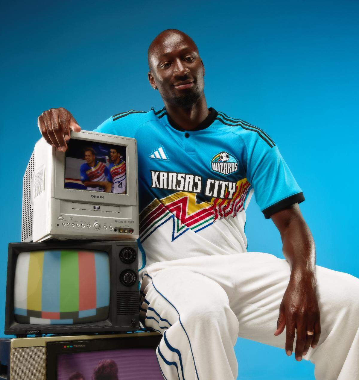 【ゲームシャツ】KANSAS CITY WIZARDS 1999/00 Talisman & Co. | Kansas City Wizards 1999/00 Adidas Away Jersey