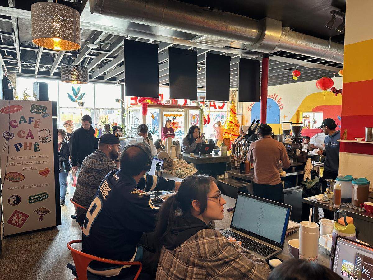 After sharing the incident on social media, the community responded with donations and a steady line of patrons on Wednesday afternoon. 