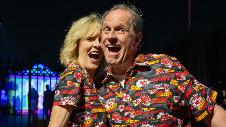 These Chiefs fans are turning heads in New Orleans with their matching shirts