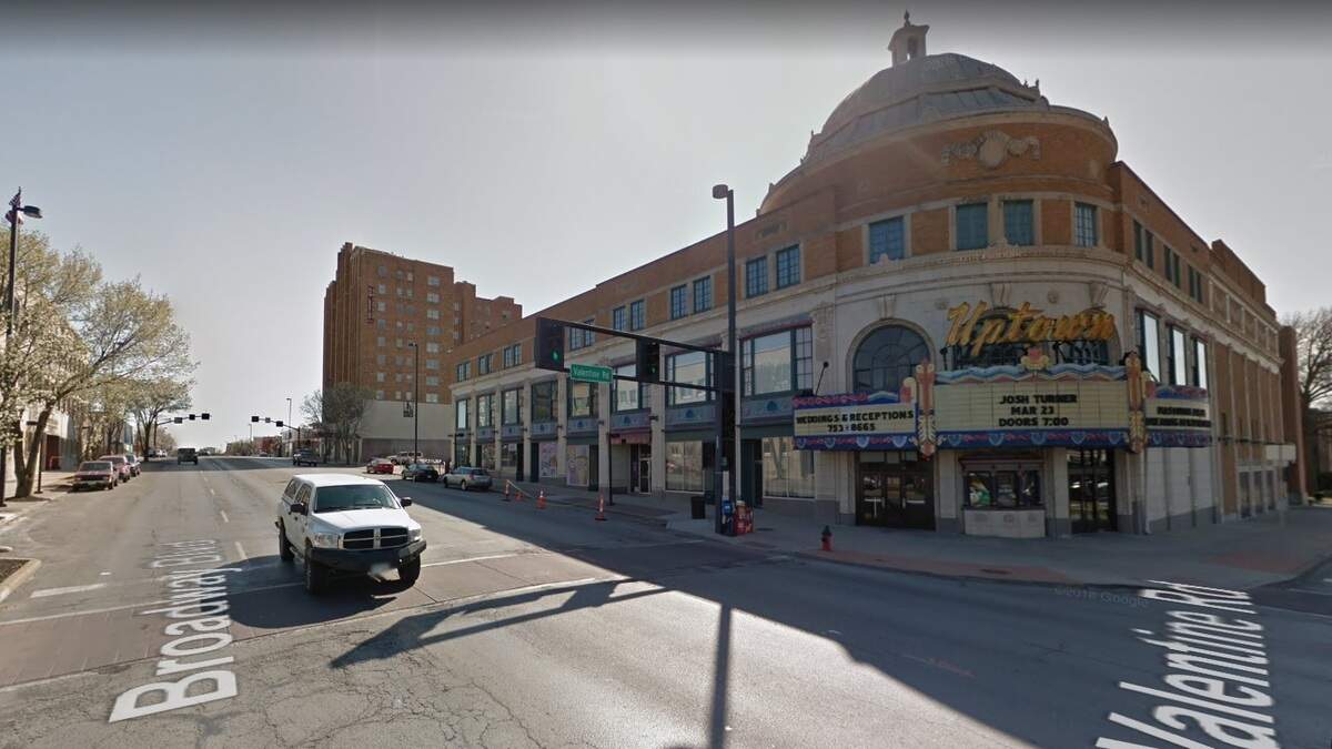 Kansas City police responded late Friday, May 11, 2018 to a parking lot near Uptown Theater in the 3700 block of Broadway Boulevard and found a victim suffering from gunshot wounds. This is a Google Maps view of the area from March 2017.