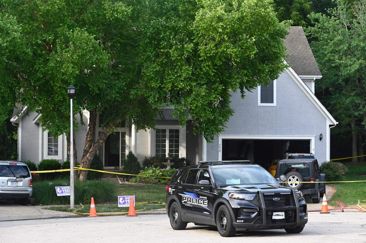 Four firefighters were taken to the hospital after responding to the house fire in Shawnee. They are in stable condition. Another firefighter was treated for heat purposes.