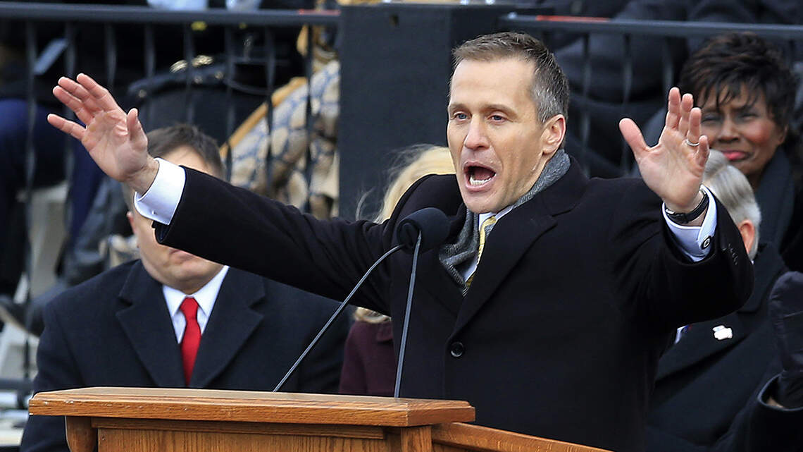 Former Gov. Greitens delivers masks to KC police. Where he got them is not clear