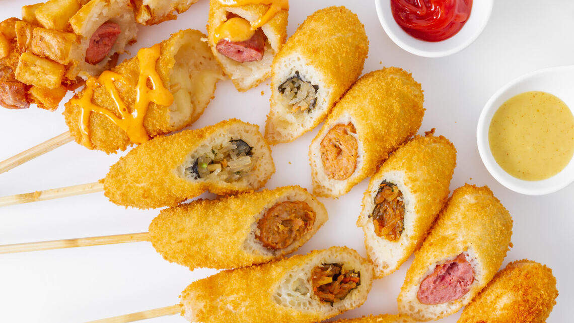 Not corn dogs, they’re Korean-style hot dogs, and they’ve arrived in Johnson County