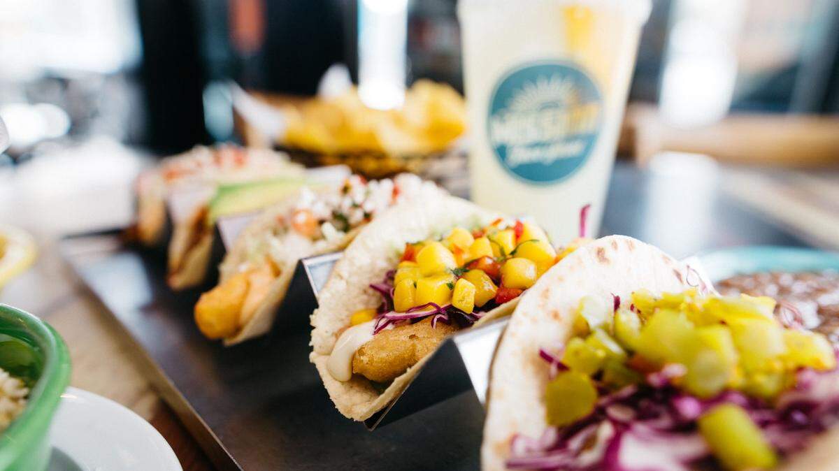 Mission Taco Joint is known for its specialty tacos including its Mango-Hop-Anero Shrimp taco.